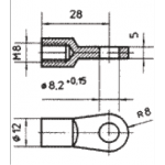 Подсоединение для блокируемых газовых пружин 065 0071