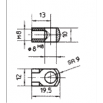 Подсоединение для блокируемых газовых пружин 06700297