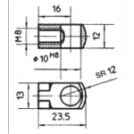 Подсоединение для блокируемых газовых пружин 06700336