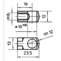 Подсоединение для блокируемых газовых пружин 06700336