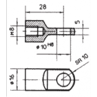 Подсоединение для блокируемых газовых пружин 06750017