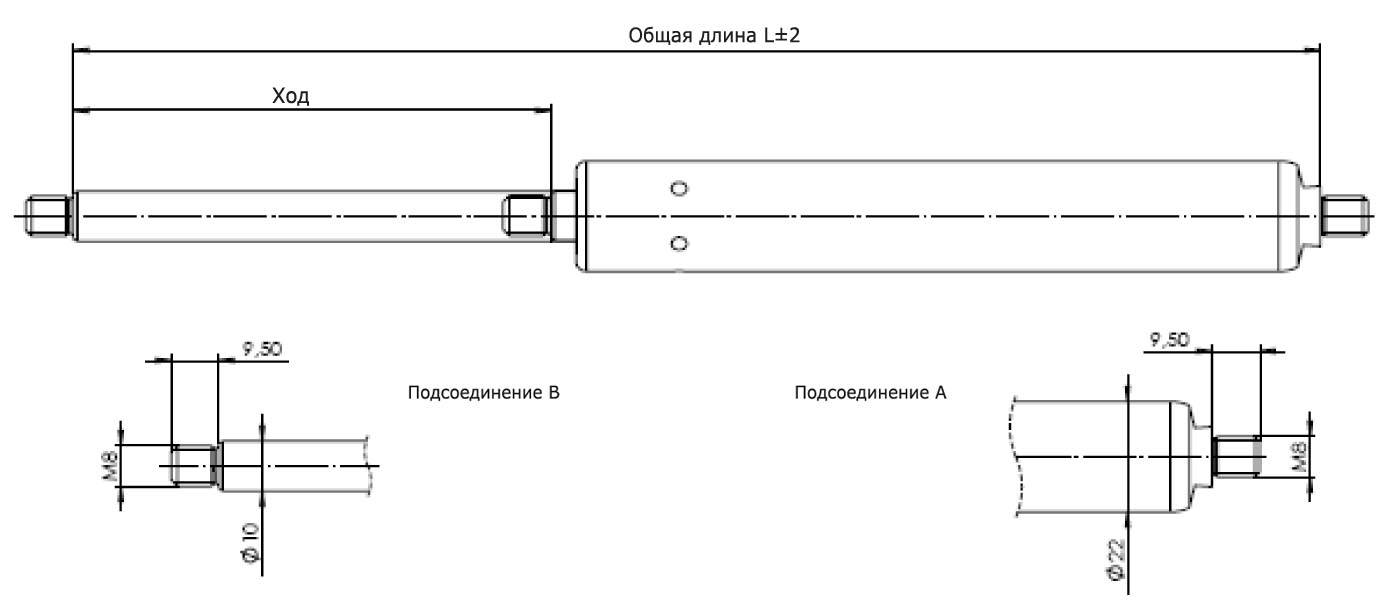 16-4 Тип подсоединения: резьба/резьба 016 25085R